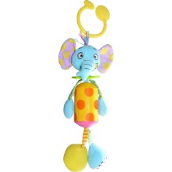 Piekaramā rotaļlieta ar zvaniņu Biba Toys Travel Wind Chime Elephant JF022