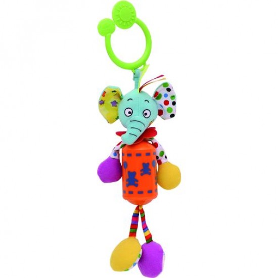 Piekaramā rotaļlieta ar zvaniņu Biba Toys Travel Wind Chime Elephant JF022