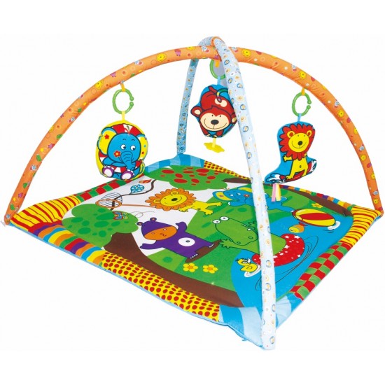 Attīstošais paklājiņš Biba Toys My Jungle Friends Happy Playard Playgym JF124