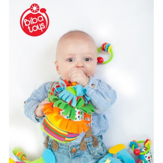 Attīstoša piekarama rotaļlieta grabulis Biba Toys Activity Friend JF127
