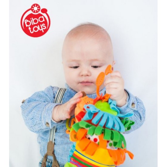Attīstoša piekarama rotaļlieta grabulis Biba Toys Activity Friend JF127