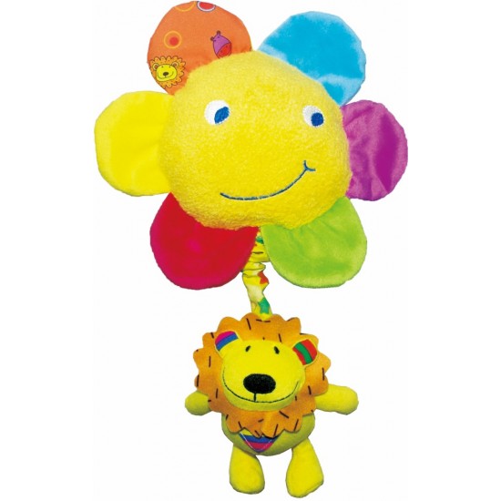 Mīksta muzikāla rotaļlieta Biba Toys Lion Pull Music JF134