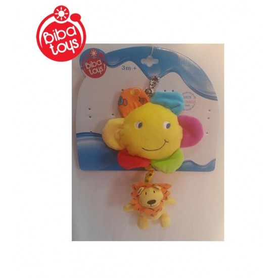 Mīksta muzikāla rotaļlieta Biba Toys Lion Pull Music JF134