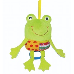 Mīksta muzikāla rotaļlieta vārde Biba Toys Funny Frog Musical Pull String GD118