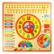 Attīstoša koka rotaļlieta kalendārs un pulkstenis Big Jigs Calendar and Clock BJ526