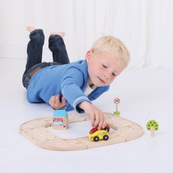 Wooden educational toy Big Jigs My First Roadway BJT030
