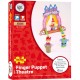 Attīstoša koka rotaļļieta pirkstiņleļļu teātris Big Jigs Finger Puppet Theatre BJ243