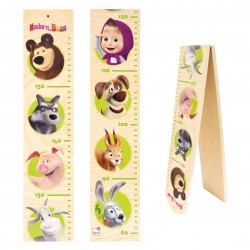 Koka suvenīrs auguma mērītājs Bino Growth Height Chart Gift Item Masha and the Bear 16100