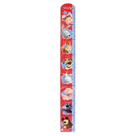 Koka suvenīrs auguma mērītājs Bino Growth Height Chart Gift Item Masha and the Bear 16106