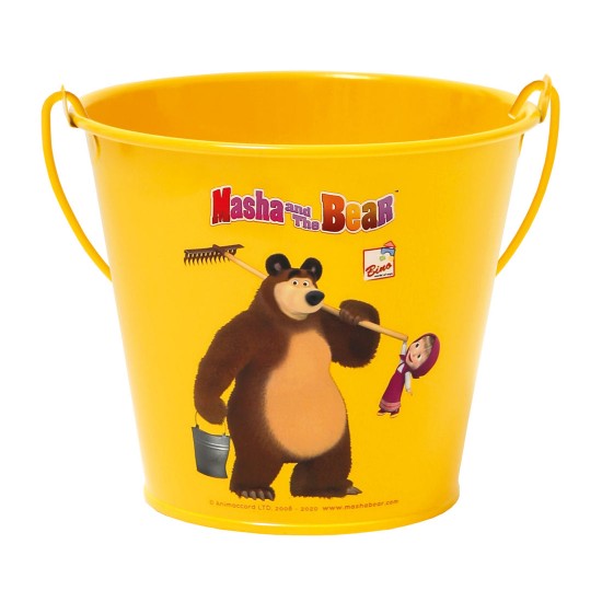 Metāla spainis Bino Metal Bucket Masha and the Bear 16111