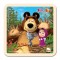 Koka attīstoša puzle Bino Wooden Puzzle Puzzle Masha and the Bear 16119
