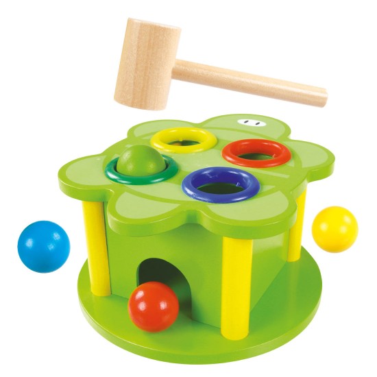 Koka attīstoša spēle ar āmuru Bino Hammer Game Turtle 70420
