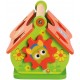Koka attīstoša rotaļlieta māja motorika Bino Shape Sorting Wooden House 72439