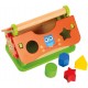 Koka attīstoša rotaļlieta māja motorika Bino Shape Sorting Wooden House 72439
