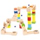 Koka spēle bumbiņu ceļš Bino Marble Run Set Combino 40 pcs 82071