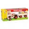 Koka rotaļlieta traktors Bino Tractor With ABC Trailer 82077