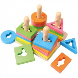 Koka attīstoša spēle Bino Motoric Game with Shapes Amado 82136