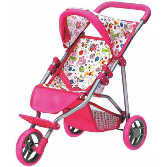 Rotaļlieta leļļu rati Bino Jogger Puppenwagen 82919