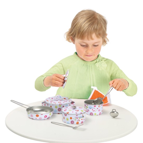 Leļļu trauki Bino Email-Kochtopf-Set 11 tlg. 83390