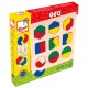 Koka attīstoša puzle - ģeometriskas figūras Bino Geometric Shape Puzzle 84029
