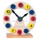 Koka attīstoša rotaļlieta pulkstenis Bino Wooden Clock 84050