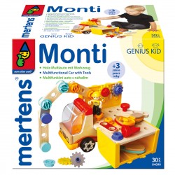 Koka attīstoša mašīna Bino Multifunctional Car with Tools 84090