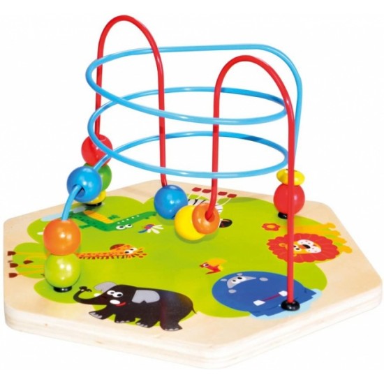 Koka attīstoša rotaļlieta motorika Bino Activity Toy 7 in 1 84186