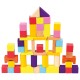 Koka attīstoša rotaļlieta klucīšu komplekts Bino Cubes 50 pcs 84204
