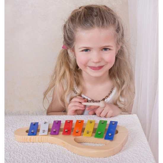 Koka mūzikas instruments ksilofons Bino Xylophone 86557