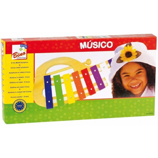 Koka mūzikas instruments ksilofons Bino Xylophone 86557
