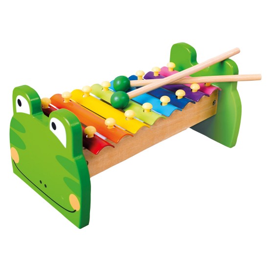 Koka mūzikas instruments ksilofons Bino Xylophone Frogy 86591