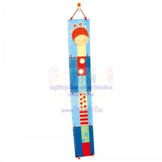 Koka suvenīrs auguma mērītājs Bino Growth Chart Giraffe 86602