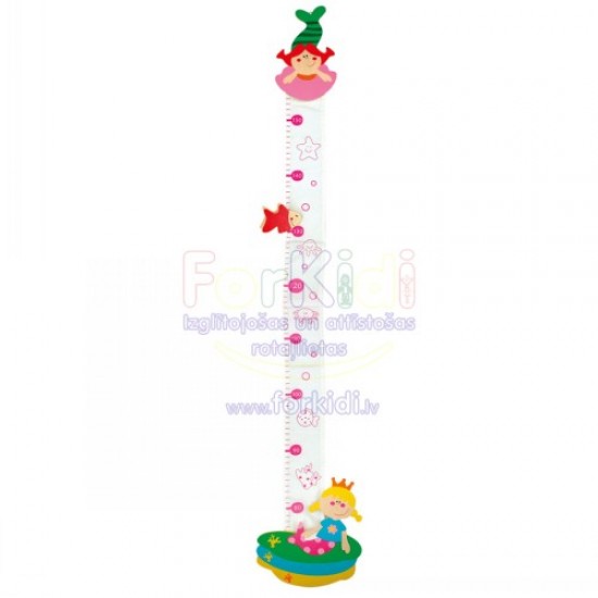 Koka suvenīrs auguma mērītājs Bino Growth Chart Mermaid 86607