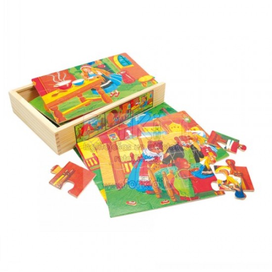 Koka puzles Bino 6 Puzzles In Box Fairy Tale 88013