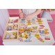 Koka attīstoša spēle puzle Bino Puzzle Put on Clothing Family 88016
