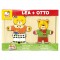 Koka attīstoša spēle puzle Bino Puzzle Put on Clothing Lea and Otto 88023