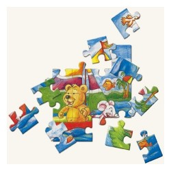 Koka attīstoša puzle Bino Wooden Puzzle Oli&Lea 88089