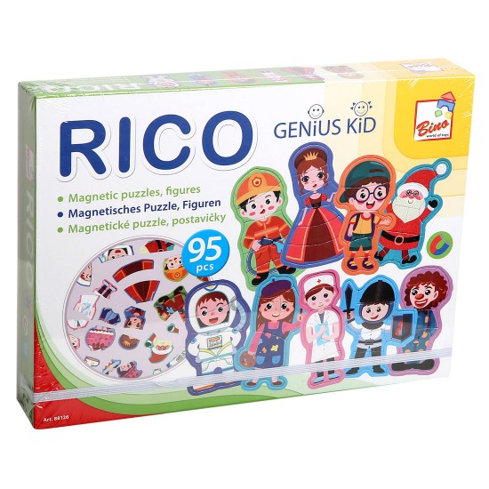 Spēle ar magnētiem Bino Magnetic Puzzle 88126
