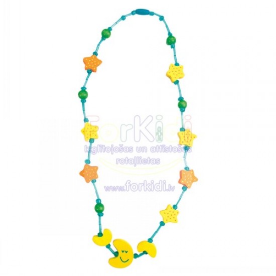 Rotaslieta koka krelles Bino Necklace Moon&Stars 9989063