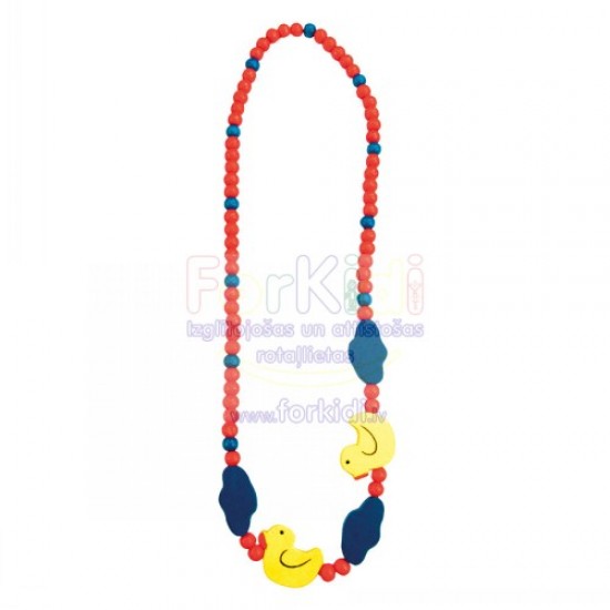 Rotaslieta koka krelles Bino Necklace Duck 9989082