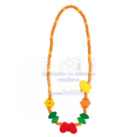 Rotaslieta koka krelles Bino Necklace Butterfly 9989083