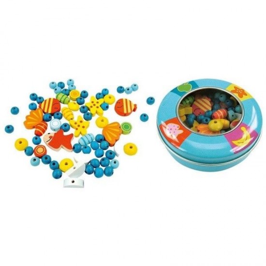 Rokdarbu komplekts ar koka pērlītēm Bino Do It Yourself Jewellery Set 89140