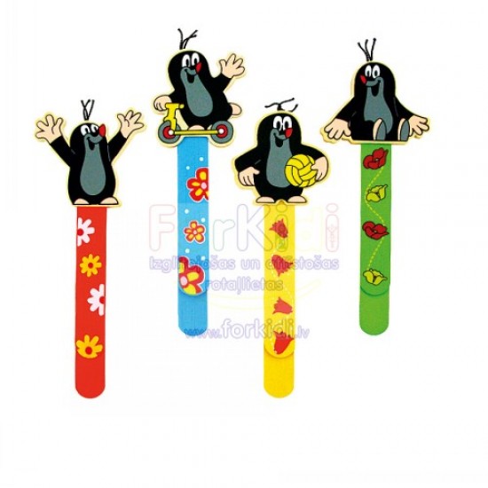 Koka suvenīrs grāmatzīme Bino Bookmark Little Mole 9913761