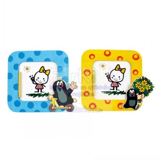 Koka suvenīrs foto rāmis Bino Photo Frame Little Mole 9913763