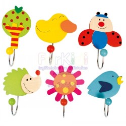 Koka suvenīrs drēbju pakaramais āķis Bino Wall Coat Racks Animals 9987114