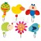 Koka suvenīrs drēbju pakaramais āķis Bino Wall Coat Racks Animals 9987114