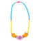 Rotaslieta koka krelles Bino Necklace Pink Flower 9989034