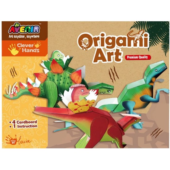 Radošais komplekts Bino Origami Art Dino CH1254
