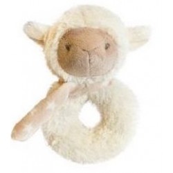 Mīksta rotaļlieta ar grabuli aita Bobo Baby Sheep Rattle ZW-22