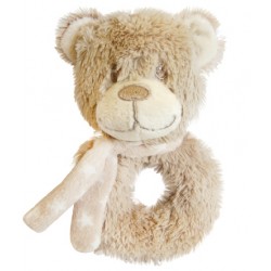 Mīksta rotaļlieta ar grabuli lācis Bobo Baby Bear Rattle ZW-22